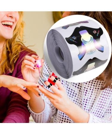 100pcs Round Tips Nail Forms Extension Sticker for Acrylic UV Gel Art - Buy Online on GoSupps.com