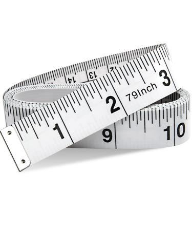 REIDEA Clothing Measure Tape Dual Sided, 79in/200cm Soft Fabric Tape Measure for Body Measurement Fitness, Weight Loss, Measuring Waist, Thighs, Arms, Sewing Clothing Tailor White - Buy Online on GoSupps.com