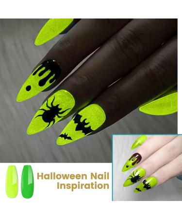 Rechoo 2PCS Neon Liner Gel Nail Polish - Yellow & Green Fluo Colors for DIY Nail Art - High-Pigment 8ml Gel for French Fineliner & Nail Design - Buy Online on GoSupps.com