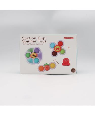 ECHOCUBE SAUCHNAPF Spinner Toys - 3 Educational Sensory Bath Toys for Toddlers | Fun Birthday Gift for Boys & Girls | Suction Cup Octopus Design - Buy Online on GoSupps.com