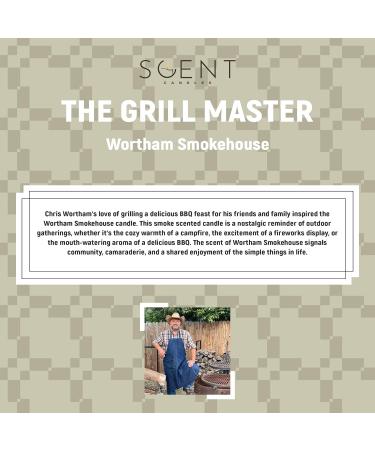 Highly Scented Aromatherapy Candles - Wortham Smokehouse 12oz Natural Soy Wax | 60-70 Hour Burn Time - International Shipping Available - Buy Online on GoSupps.com