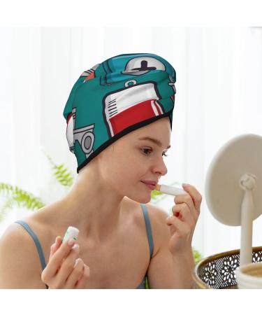 Microfiber Hair Towel for Women - Super Absorbent Coral Velvet Quick Dry Wrap for Long Curly & Thick Hair - Buy Online on GoSupps.com