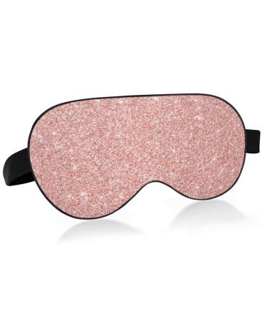 xigua Rose Gold Flash Sleeping Eyes Mask with Adjustable Strap Breathable Blackout Comfortable Sleeping Eye Mask for Men&Women103