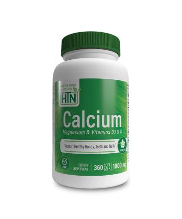 Health Thru Nutrition Calcium 1000mg and Magnesium 400mg with Vitamin D3 & K 360 Softgels (4 Month Supply) 360 Count (Pack of 1) - Buy Online on GoSupps.com