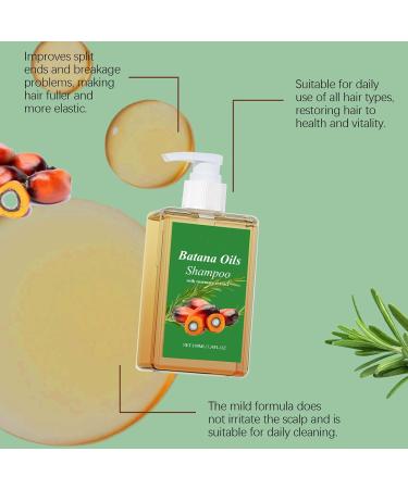 EONFAVE Batana oil shampoo natural rosemary shampoo for hair growth and thickness Batana oil for hair natural cold pressed batana oil nourishes the scalp and reduces hair breakage men and women - Buy Online on GoSupps.com