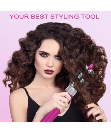 Large Round Volumizing Brush for Dyson Airwrap - Bigger Oval Brush & Hair Cleaner Tool - Fluff & Volume Styling in Rose - Buy Online on GoSupps.com