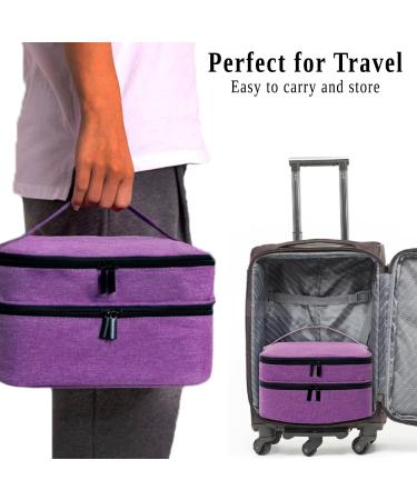 Nail Polish organizer bag Purple - Buy Online on GoSupps.com