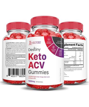 Buy Destiny Keto ACV Gummies - Advanced 1000MG Formula with Pomegranate & Beet Juice | Vegan Non-GMO 60 Count - International Shipping Available - Buy Online on GoSupps.com