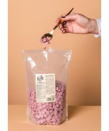 Koro Ruby Chocolate Drops 1kg - 47.3% Cocoa Naturally Pink No Dyes Ideal for Baking & Refining - Shop Internationally! - Buy Online on GoSupps.com