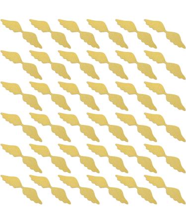 ibasenice 100 Pcs Cake Insert Wedding Topper Gold Decor Happy Birthday Decor Cupcake Decorating Fruit Food Charm Cake Cupcake Toppers Angel Wing Topper Birthday Cake Supplies Dessert Decor Golden 50pcsx2pcs 10X2.5CMx2pcs - Buy Online on GoSupps.com