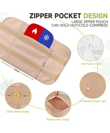 Organic Castor Oil Pack Kit - Reusable Castor Oil Wrap for Liver & Neck Relaxation | Cotton Massage Belt Compress - Buy Online on GoSupps.com