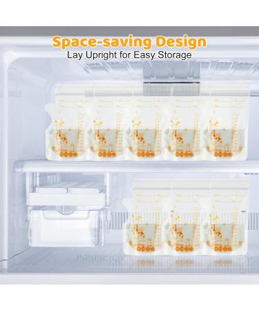 Smilcloud 60 BPA-Free Breast Milk Storage Bags - 250ml Double Zipper | Best International Shipping! - Buy Online on GoSupps.com