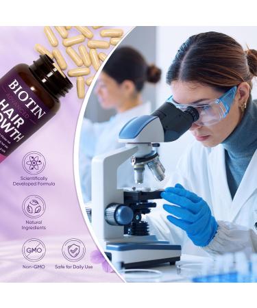WGYPEU Hair Growth Vitamins, Biotin 10,000mcg, Collagen, Saw PalmettoA, C, D3, E, Complex, Naturally Regrow Stronger & Healthier Hair, Skin and Nails, Stops Hair Loss, 60 Day Supply - Buy Online on GoSupps.com