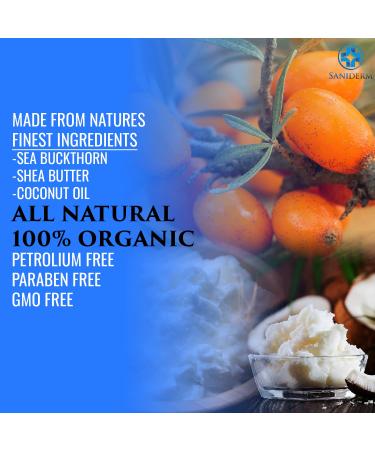 Sanibalm Tattoo Aftercare Balm 2oz - All-Natural Organic Moisturizer with Sea Buckthorn | Petroleum-Free | Use During & After Tattoo Process - Buy Online on GoSupps.com