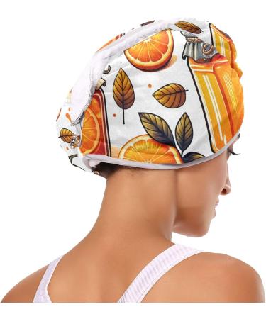 Buy Bright Orange Jam Hair Towel 2 Pack | Super Absorbent Quick Drying Turbans for Women & Girls - Buy Online on GoSupps.com