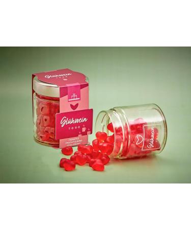  naschlabor Set of 2 Christmas candies in a glass | Premium fruit gummies in a gift jar | 240g of gummy bears for gifting | Perfect for the Christmas season | Gift for - Buy Online on GoSupps.com