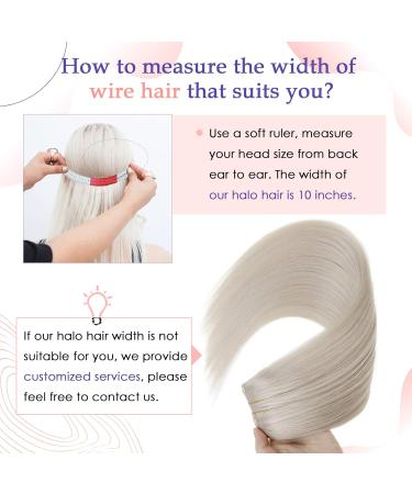 Vivien Blond Real Hair Wire Extensions - Remy #60 Platinum Blonde 55cm 50g Smooth 3-in-1 Hair Extensions - Buy Online on GoSupps.com