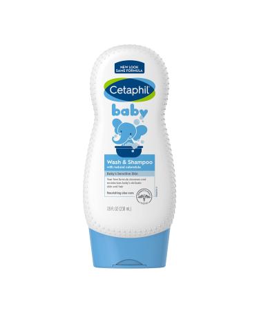 Cetaphil Baby Shampoo and Body Wash with Organic Calendula, Tear Free, Hypoallergenic, Ideal for Everyday Use, Dermatologist Tested, 7.8oz NEW 7.8oz, Wash & Shampoo