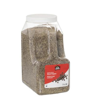 Club House Quality Natural Herbs & Spices PEPPER BLACK COARSE GRIND 2.1kg (pack of 1)