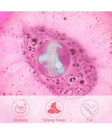 Bath Bombs for Kids with Surprise Inside 6 Pcs Dino Egg Handmade Natural Fizzy Bath Bombs Dinosaur Toys for Girls Boys Christmas Birthday Easter Gift Set (6 * 130g) Dinosaur Toys Inside-6pcs - Buy Online on GoSupps.com