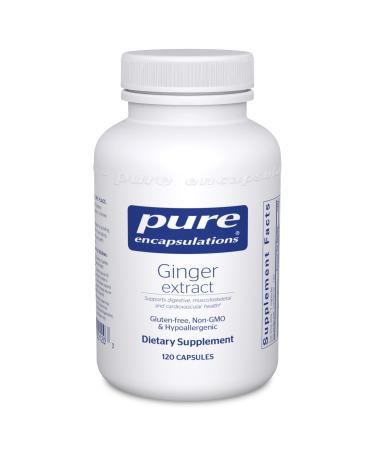 Pure Encapsulations Ginger Extract | Supplement to Support The Digestive, Musculoskeletal, and Cardiovascular Systems* | 120 Capsules Standard Packaging - Buy Online on GoSupps.com