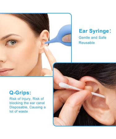 BVN Rubber Suction Ear Syringe 90ml | Hand Bulb Squeeze Bulb for Ear Wax Removal - Blue | Suitable for Adults and Children - Buy Online on GoSupps.com