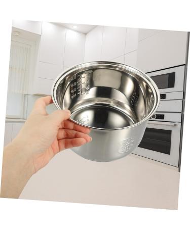 Zerodeko 3pcs Rice Cooker Liner Revere Ware Pots and Pans Power Cooker Parts Interior Rice Maker Cooker Replacement Supply Rice Cooking Pan Stockpot Electric Pressure Cooker Stainless Steel 18.5X18.5X10.8CMx3pcs Silverx3pcs - Buy Online on GoSupps.com