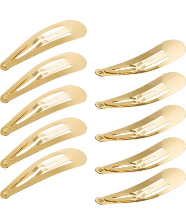 Hair clips for children girls and women 50 mm 50 pieces gold