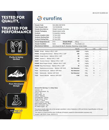 Himalayan Shilajit Gummies No Added Sugar Ashwagandha MACA Root Turmeric Extract with Vitamin C Non-GMO 100% Natural & Organic (60 Count Gold) Gold 60 Count (Pack of 1) - Buy Online on GoSupps.com
