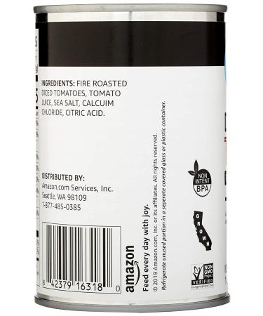 Happy Belly Fire Roasted Diced Tomatoes 14.5 oz - Amazon Brand - Buy Online on GoSupps.com