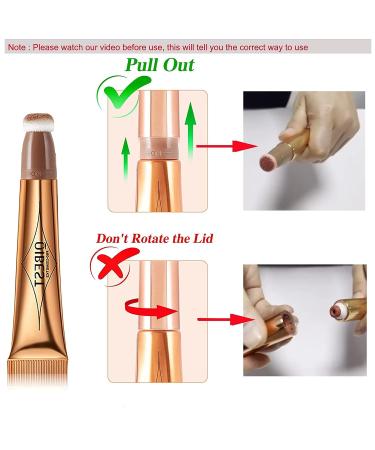 3 Pcs Liquid Contour Beauty Wand Set - Contour, Blush & Highlighter Stick with Cushion Applicator - Long Lasting & Natural Matte Finish - Buy Online on GoSupps.com