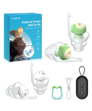 Kids Ear Plugs for Ear Pressure Relief 2 Pairs Soft Reusable Noise Reduction Ear Plugs for Children Airplane Travel Essentials Kids for Flying Ear Pressure Relief (S-Smile M-Cute paw) Clear: Jolly Jots