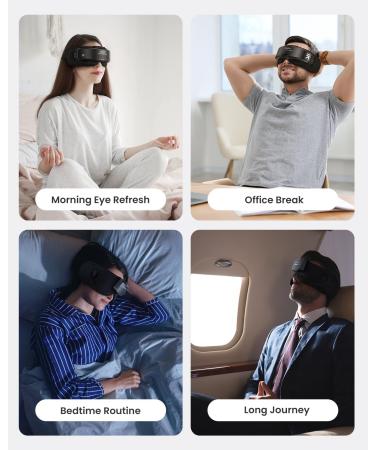 RENPHO Eye Massager - FSA HSA Eligible 2-in-1 Eyeris Shift with Bluetooth Sleep Mask for Eye Strain Relief 3 Pressures & Heats | Perfect Birthday Gift - Buy Online on GoSupps.com