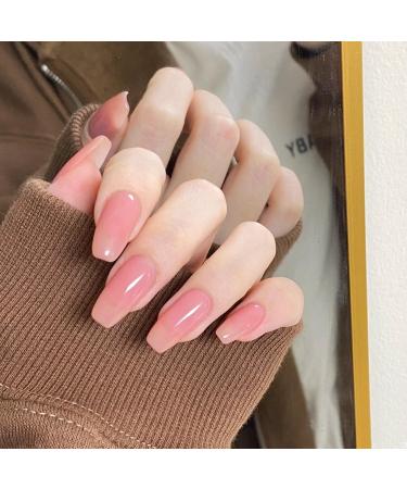 DouborQ Pink Nude Nail Polish Long-lasting Jelly Nail Art Varnish (45) Pink Nude-45 - Buy Online on GoSupps.com