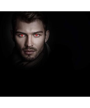 Aricona Red Annual Colored Contact Lenses - Prescription-Free Halloween Lenses | Cold Blood - Buy Online on GoSupps.com