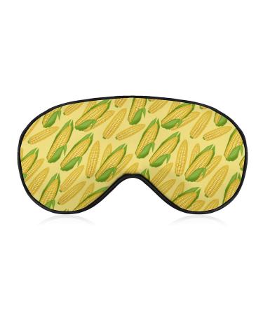 Fresh Ripe Corn Cobs Sleep Mask for Women Adjustable Sleeping Eye Shades Cover with Elastic Strap