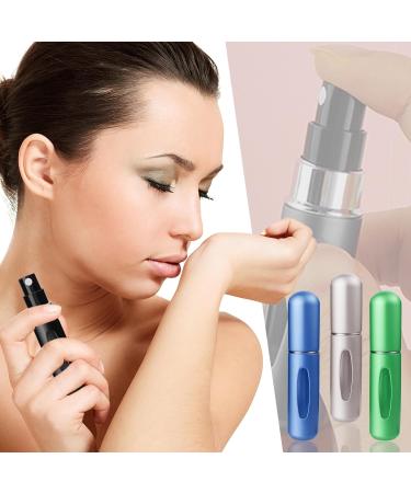 Fzbjayoon Travel Mini perfume Refillable Bottle Cologne Dispenser Portable Empty Perfume Spray Bottle Travel and Outings Spray Boxes Dispensers Perfect for Travel essentials 5ml/0.2oz(Silver) - Buy Online on GoSupps.com