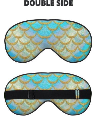 Fish Scale Texture Blackout Eye Mask | Double-Sided Soft Sleeping Mask | Adjustable Straps for Optimal Comfort - Shop Worldwide - Buy Online on GoSupps.com