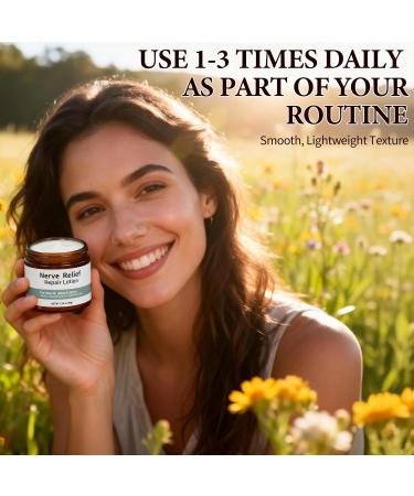 2 Pcs Nerve Relief Repair Lotion Cream Neuropathy Lotion with Arnica & Magnesium for Knee Lumbar Neck for Joint 3.5 fl oz - Buy Online on GoSupps.com