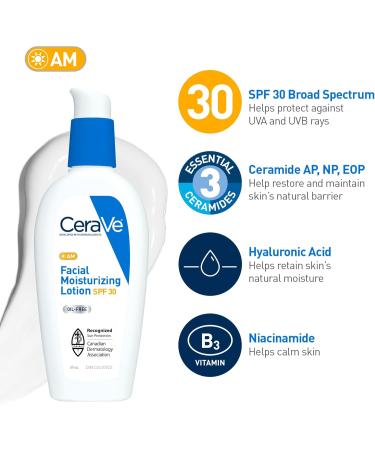 CeraVe Face Cream BUNLDE Cerave AM Facial Moisturizing Lotion with SPF 30 & PM Facial Moisturizing Lotion Formulated with Hyaluronic Acid & Ceramides Non-Greasy Gentle on Skin & Fragrance-Free Day & Night face cream bundle - Buy Online on GoSupps.com