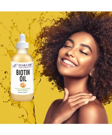 Virgin Biotin Vitamin B7 Oil 4oz | Boost Hair Growth & Strength | Premium Quality Fast Shipping Worldwide - Buy Online on GoSupps.com