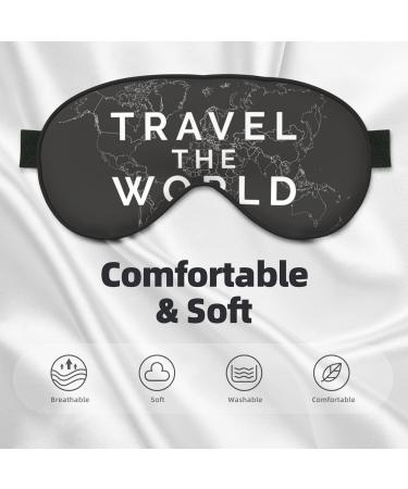 Adjustable Double-Sided Travel Sleep Mask | Soft Eye Covers for Perfect Sleep & Reduced Eye Edema - Shop Internationally - Buy Online on GoSupps.com