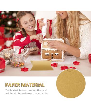 CHILDWEET 20pcs Candy Box Candy Case Pillow Shaped Boxes Kraft Pillow Boxes Cookies Boxes Pillow Shaped Treat Boxes Small Favor Boxes Small Candy Containers Pillows Bride Paper Wedding Snack 1 - Buy Online on GoSupps.com