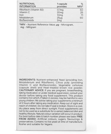 WILD NUTRITION Food-Grown Iron Plus | Gentle Iron Supplements for Women & Men with Vitamin C for Higher Absorption | Easy to Digest Iron Tablets for Cognitive and Energy Support | 30 Capsules - Buy Online on GoSupps.com