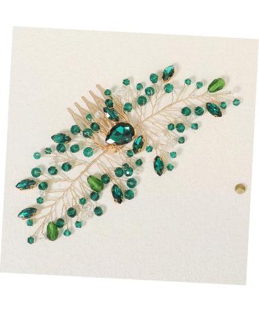 minkissy Bride Wedding Hair Accessories Bride Hair Comb Bridal Crystal Hair Comb Rhinestones Rhinestone Insert Comb Rhinestone Hair Comb Personality Hair Piece The Photo Headgear Zinc Alloy - Buy Online on GoSupps.com