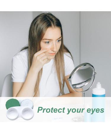 EUPSIIU 25 Packs Contact Lens Cases Contact Lens Cases Portable Contact Lens Container Contact Lens Soaking Storage Case with L and R Caps Green Contact Lenses Cases for Home Travel Outdoor (25 PCS) - Buy Online on GoSupps.com