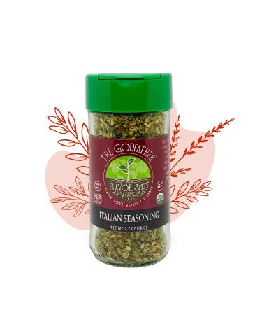 Flavor Seed (Glass Jar) Premium Gourmet Spice Blends and Seasonings Plant Based Organic Kosher Vegan Paleo Rubs and Flavors | We make you the Chef (Organic Italian Tuscan Seasoning)