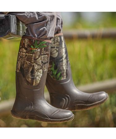 HISEA Men's Waterproof Insulated Rubber Neoprene Hunting Boots - Size 11 Arctic Camo - Buy Online on GoSupps.com