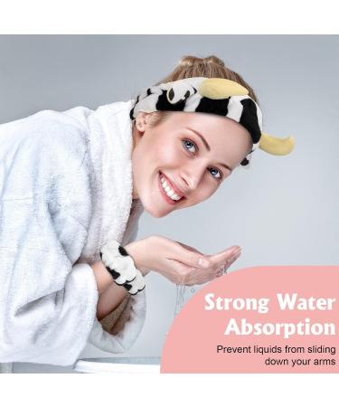 Fuyamp Spa Headband and Wristband Set - Pack of 3 for Women/Girls | Face Washing, Makeup, Skincare | Hair Accessories - Buy Online on GoSupps.com