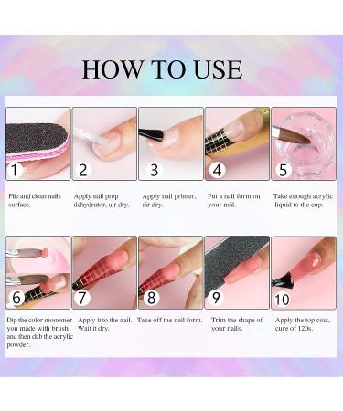 Saviland 10 Colors Acrylic Powder Set - Professional Nail Kit for Acrylic Nails Extension - No Lamp Needed - Spring Sunshine Collection - Buy Online on GoSupps.com
